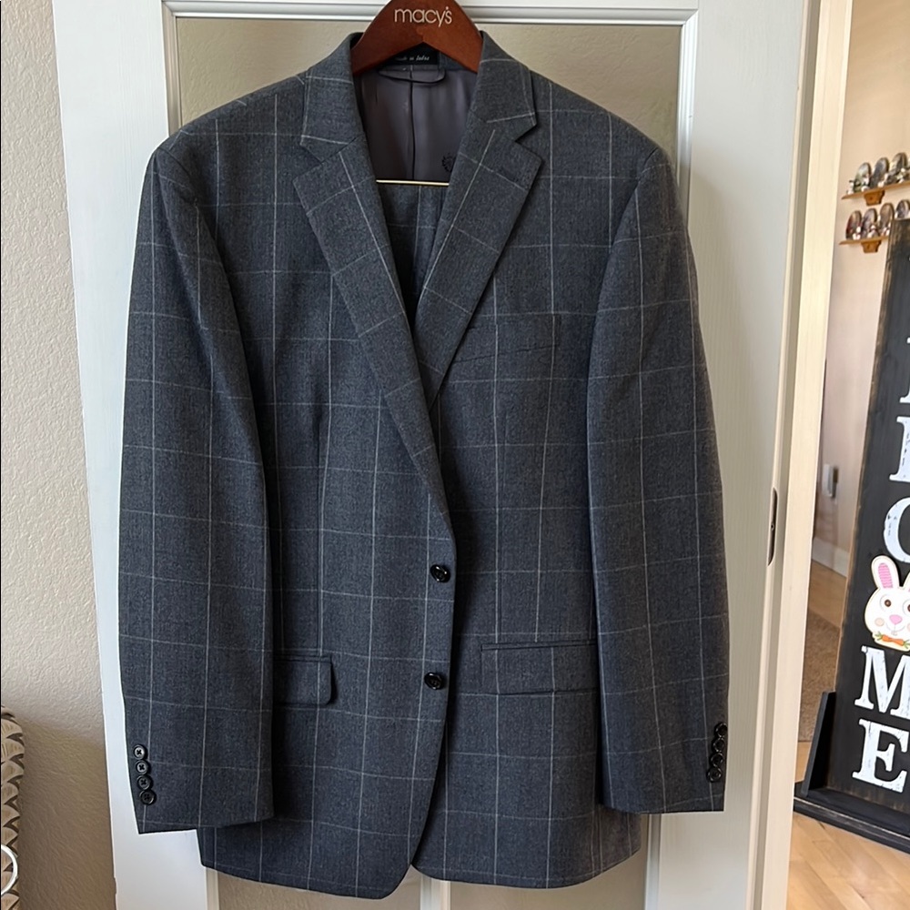 Ralph Lauren Gray Checkered Men's Suit